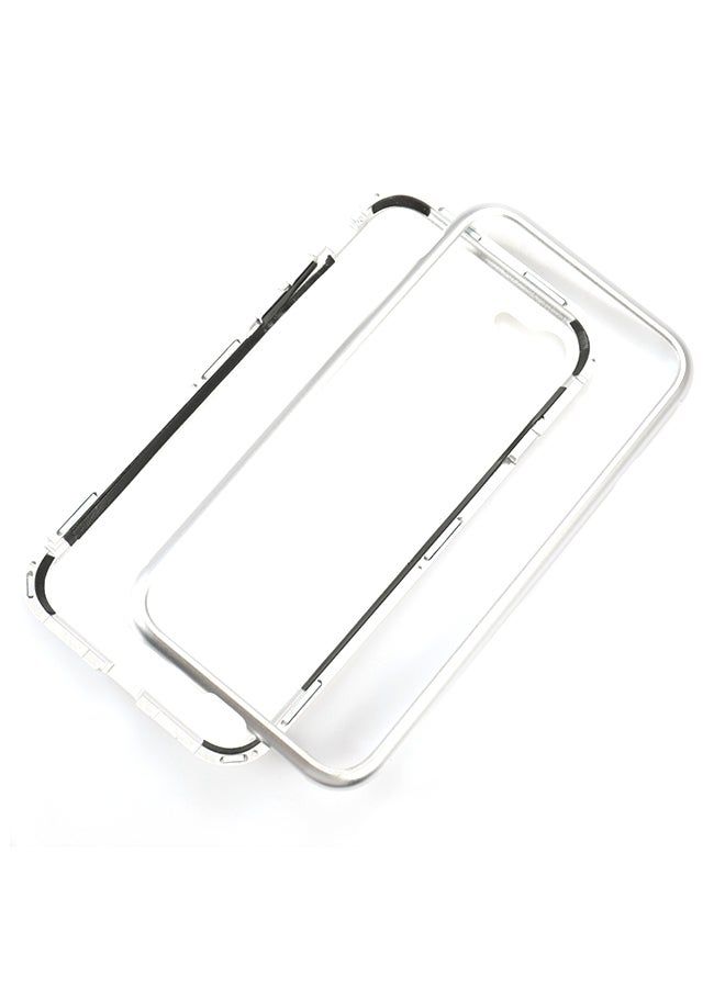 Raxoom Metal-Rimmed Smartphone Case Cover for Iphone 8 Clear