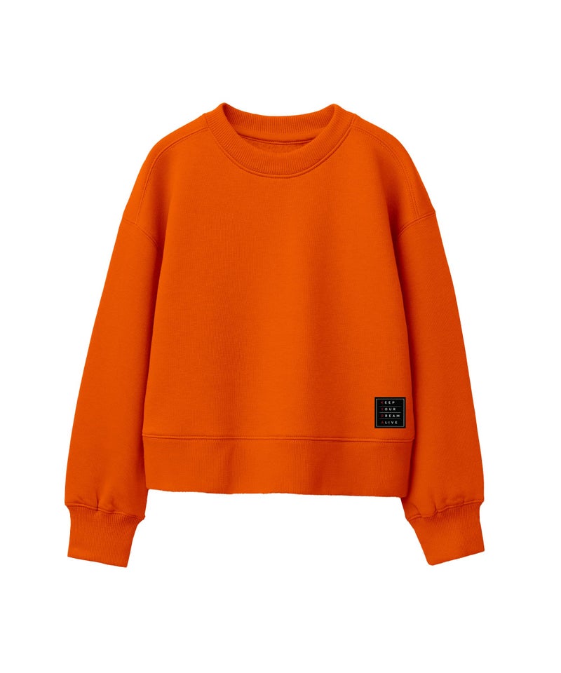 KYDA KIDS® 100% Pure Cotton Premium Solid Sweatshirt for Boys & Girls – Round Neck, Full Sleeve, Warm & Breathable Casual Pullover (Pack of 1) - Image 1