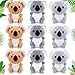 Aoriher 9 Pcs Koala Bear Plush Mini Stuffed Animal Small Koala Bear Keychain Plush Soft Huggable Bulk Toy Forest Stuffed Animals Set for Kids Birthday Party Favors Gifts Award 4 Inches - Image 3