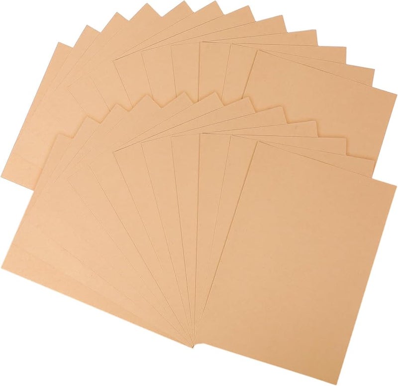 ورق كرتوني بني A4 150 جرام 100 ورقة للحرف اليدوية والدي آي والتصوير الفوتوغرافي والدعوات - Image 2