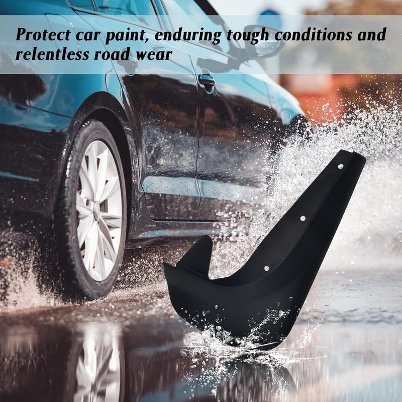 All user friendly build Mobestech 4pcs Universal Car Mud Flaps Wheel Protector Mud Guard Splash Guards Rear Tire Mudguard for SUV and Sedan Exterior Accessories Globally engineered build - Image 4