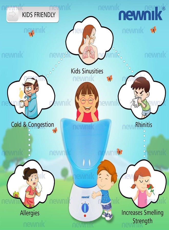 نيونيك جهاز التبخير/الاستنشاق بالبخار نيونيك V-108 لعلاج نزلات البرد والسعال (عبوة من قطعتين) (أزرق) - Image 4