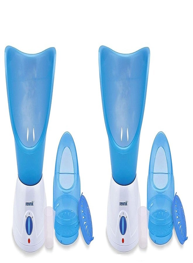 نيونيك جهاز التبخير/الاستنشاق بالبخار نيونيك V-108 لعلاج نزلات البرد والسعال (عبوة من قطعتين) (أزرق) - Image 1