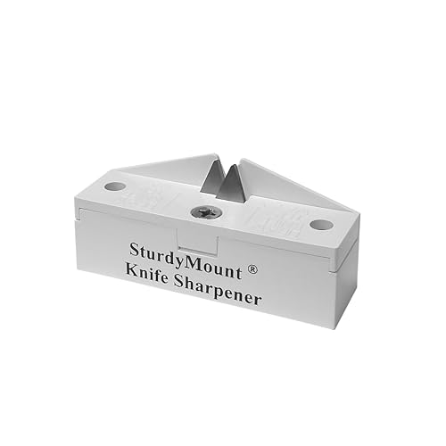 AccuSharp Knife Sharpening Tool for Restoration, Diamond-Honed Tungsten Carbide Blade Sharpener with Sturdy Mount, Helps Revive, Hone, & Restore Kitchen Knives & All Blades - Image 1