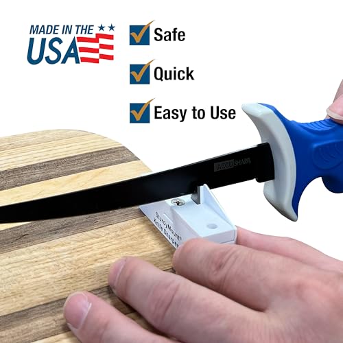 AccuSharp Knife Sharpening Tool for Restoration, Diamond-Honed Tungsten Carbide Blade Sharpener with Sturdy Mount, Helps Revive, Hone, & Restore Kitchen Knives & All Blades - Image 5