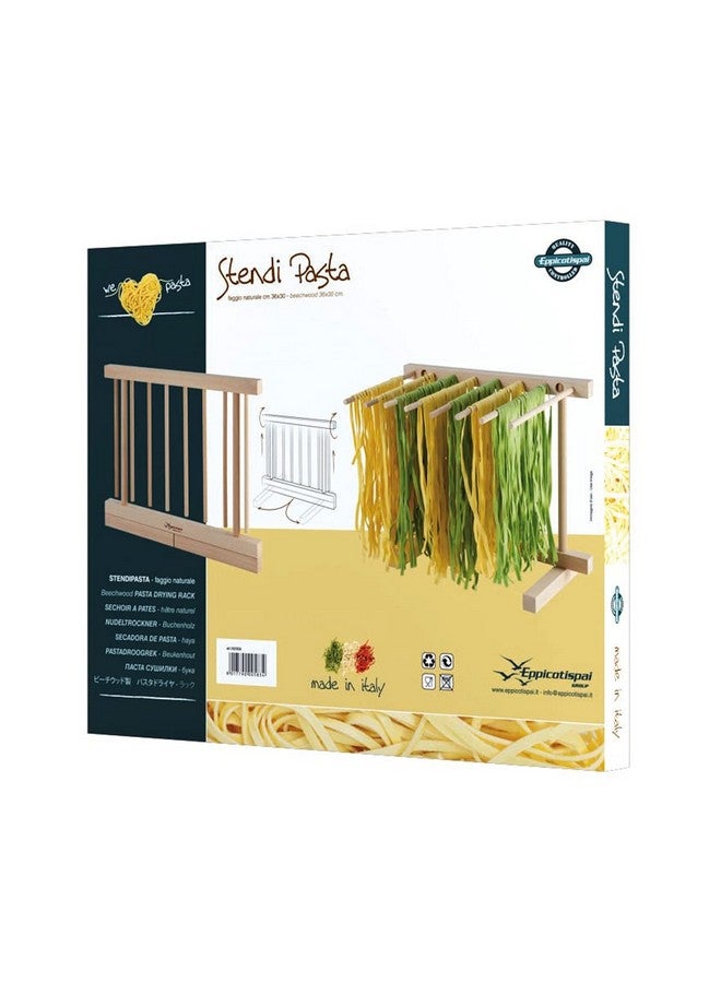 Eppicotispai EP 102 Natural Beechwood Collapsable Pasta Drying Rack - Image 2