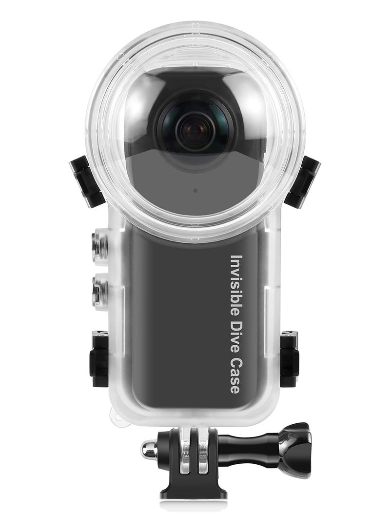 بولوز حافظة غوص غير مرئية لجهاز انستا 360 X4، حافظة مقاومة للماء بطول 50 متر/164 قدم للغوص تحت الماء لانستا 360 X4 مع ملحقات - Image 1