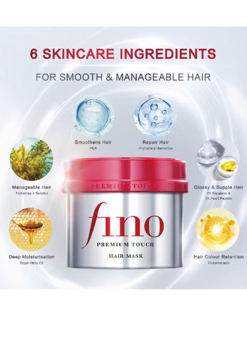 Fino 2PES Shiseido Fino Premium Touch Penetration Essence Hair Treatment Mask, 230 gm, Pack of 2 Original - Image 2