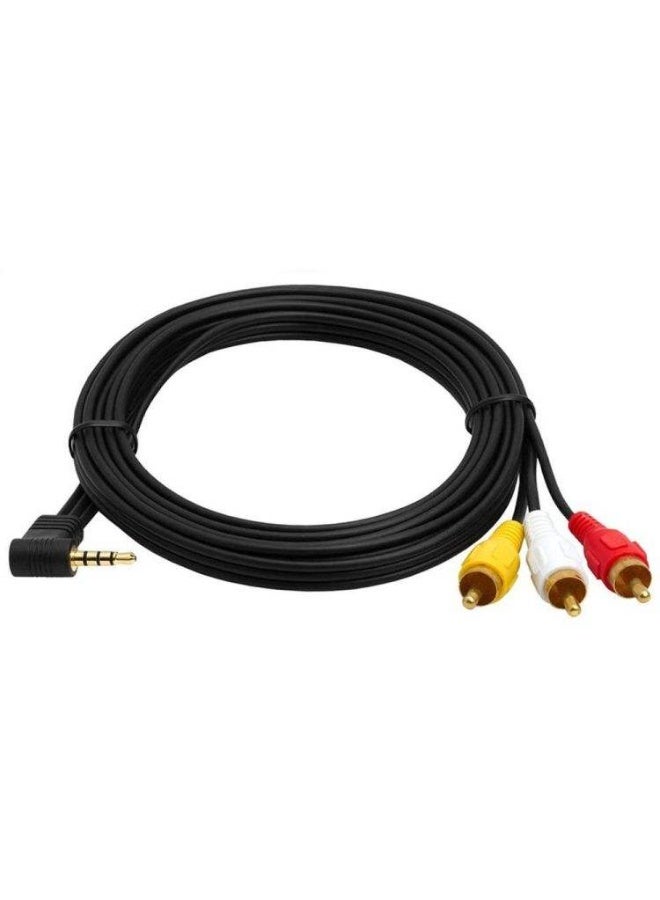 3.5mm Stereo Male to 3 RCA Male Composite Audio-Video Cable -1.5 Mtr - Image 2