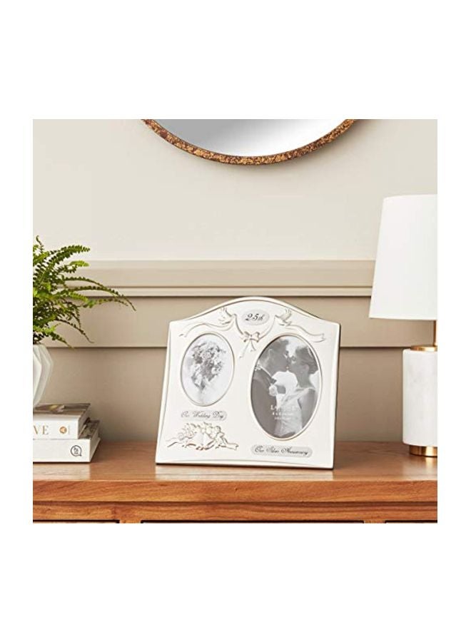 لورانس فرايمز إطار صورة به فتحتان للصور بتصميم الذكرى الخامسة والعشرين لحفل الزفاف - Image 4