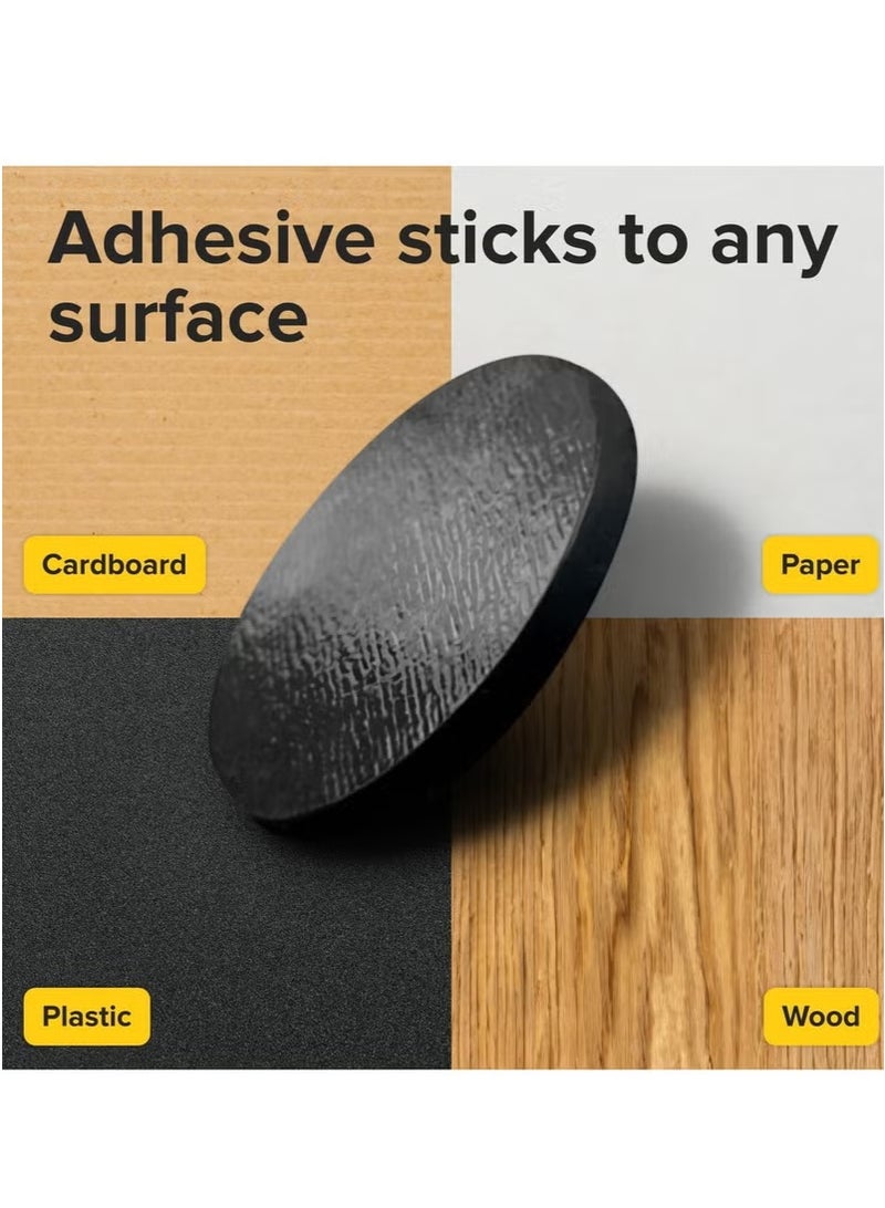 Generic 100 Pcs Round Magnets with Adhesive Backing Flexible Self Adhesive Magnets for Crafts Small Sticky Magnetic Dots for Hanging Light Objects DIY School Office Home(20*20MM)  - Image 5