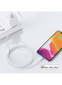 Generic 18W iPhone Charger Cable, USB iPhone lightning Cable, Charging & Syncing iPhone Cord for iPhone 14 13 13Pro 12 11 Max XS XR X SE iPad and More [Compatible with all iPhones],1M  - Image 4