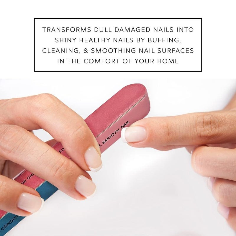 DreamCut 7 Way Nail File and Buffer Block Nail Buffering Files 7 Steps Washable Emery Boards Professional Manicure Tools By DreamCut  - Image 2