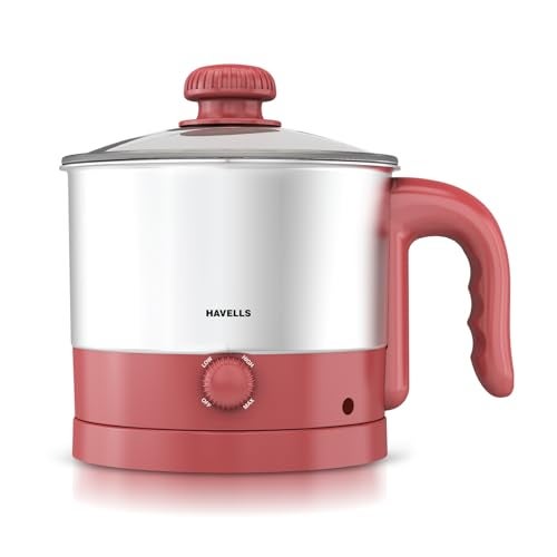 Havells Culinox Multicook Kettle| 1.2 L Capacity| Food Grade Body with Cool Touch Handle| 3 Temperature Modes| Double Safety Protection| SS 304 Ring Glass Lid| 2 Years Door Step Warranty by Havells - Image 1