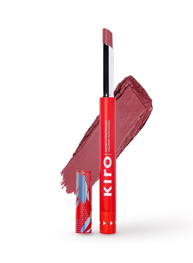 Kiro Slickstick Luxe Matte Lipstick - Mauve Macaroon, 2.4g | High-Pigment Velvet Matte Finish | Hydrating & Long-Lasting | Infused with Peptides & Hyaluronic Spheres | 12 Nude, Pink & Red Shades - Image 1