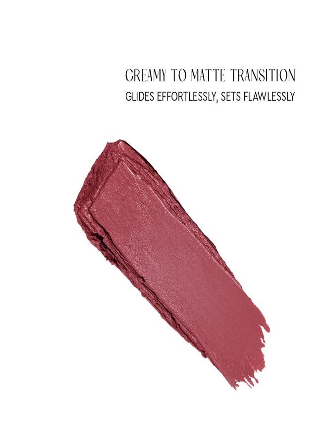 Kiro Slickstick Luxe Matte Lipstick - Mauve Macaroon, 2.4g | High-Pigment Velvet Matte Finish | Hydrating & Long-Lasting | Infused with Peptides & Hyaluronic Spheres | 12 Nude, Pink & Red Shades - Image 2