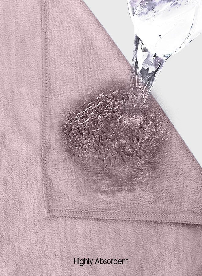 HOUSSE Microfiber Face Towels | Ultra Absorbent, Odour-Free, Quick Dry 450 GSM Face Towel for Home, Gym, Travel, Running & Personal Use | 30x30 cm | Set of 4 in One Colour (Nirvana Purple, Pack of 4) - Image 5