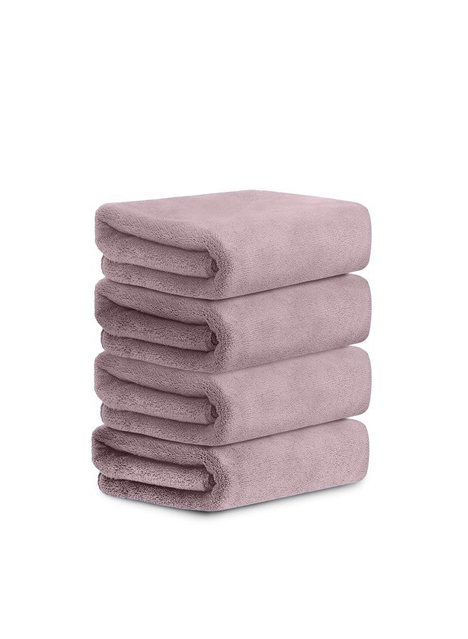 HOUSSE Microfiber Face Towels | Ultra Absorbent, Odour-Free, Quick Dry 450 GSM Face Towel for Home, Gym, Travel, Running & Personal Use | 30x30 cm | Set of 4 in One Colour (Nirvana Purple, Pack of 4) - Image 1