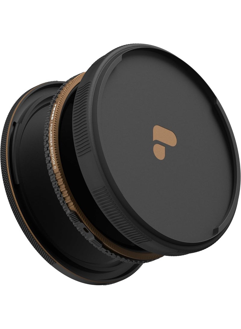 PolarPro Chroma VND/PL 2-5 Stop 82mm – McKinnon Series, Variable ND & Polarizer 2-in-1 Filter, Chroma Glass 16-Layer Multicoating, Ball-Bearing Click Stops, For Cinematic Video & Photography - Image 1