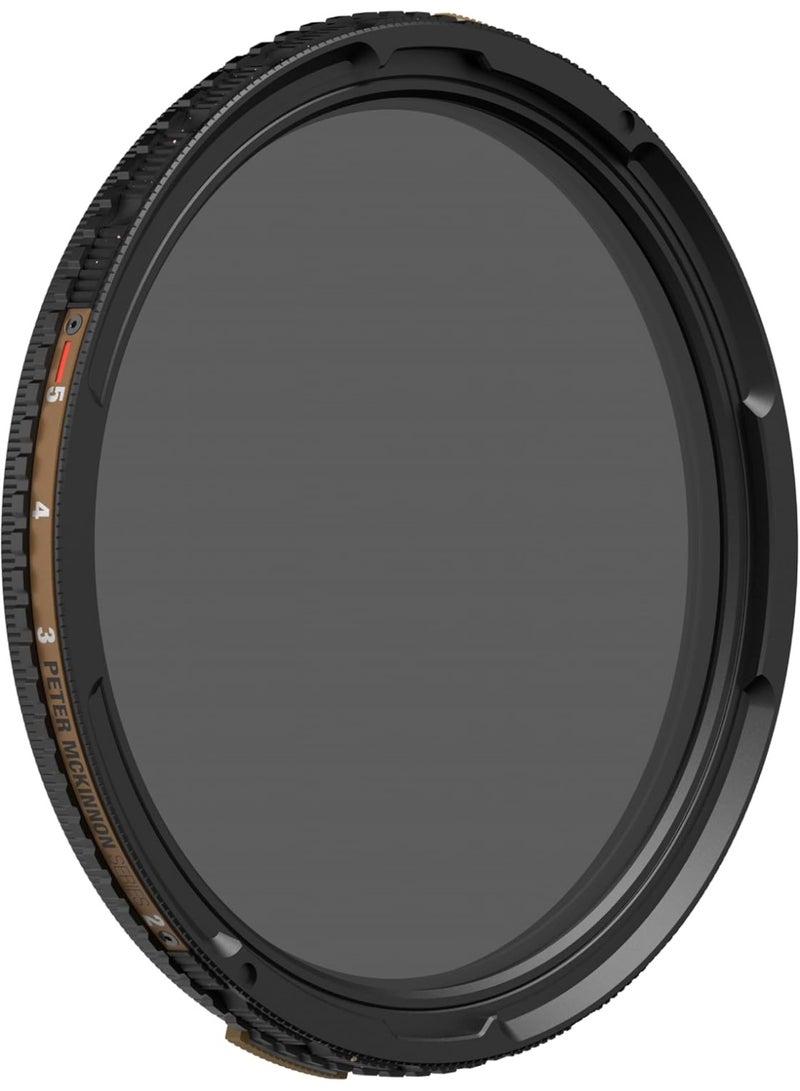 PolarPro Chroma VND/PL 2-5 Stop 82mm – McKinnon Series, Variable ND & Polarizer 2-in-1 Filter, Chroma Glass 16-Layer Multicoating, Ball-Bearing Click Stops, For Cinematic Video & Photography - Image 3