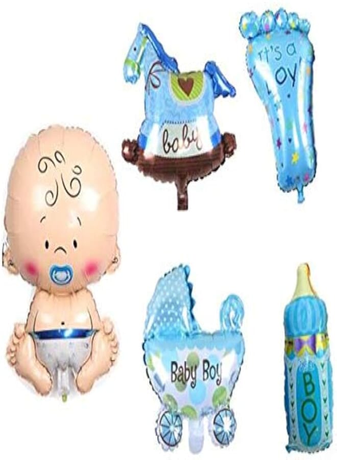 Novelty Milk Bottle, Horse Shaped Balloons (Blue)
