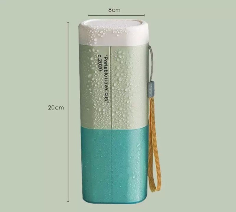 Woleebee Travel Toothbrush Holder and Soap Case Portable Soap Container Dish Tray Toothpaste Holder with Cover for Trip Bathroom Camping Travelling (Style 1) - Image 2