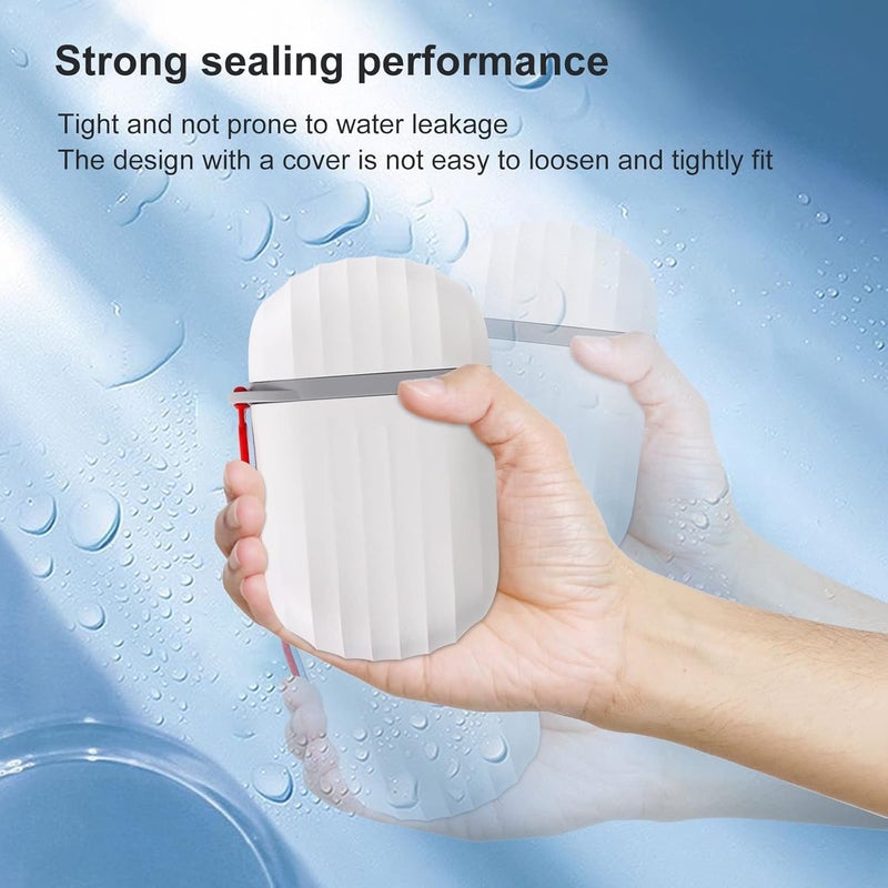 Woleebee Travel Toothbrush Holder and Soap Case Portable Soap Container Dish Tray Toothpaste Holder with Cover for Trip Bathroom Camping Travelling (Style 1) - Image 3