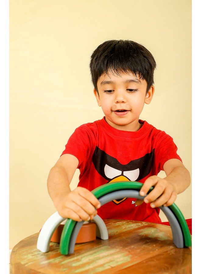 Theoni Wooden Rainbow Stacker - Image 2