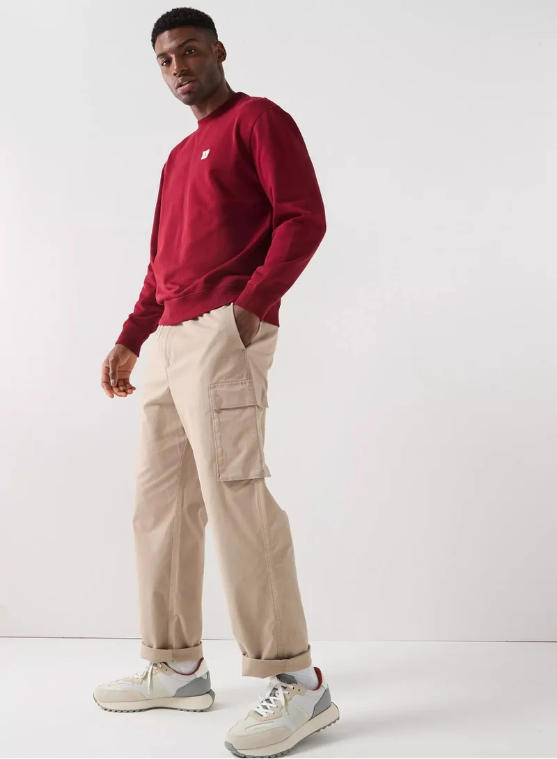 Calvin Klein Jeans  Straight Cotton Twill Cargo Trousers for Men | Best Price UAE