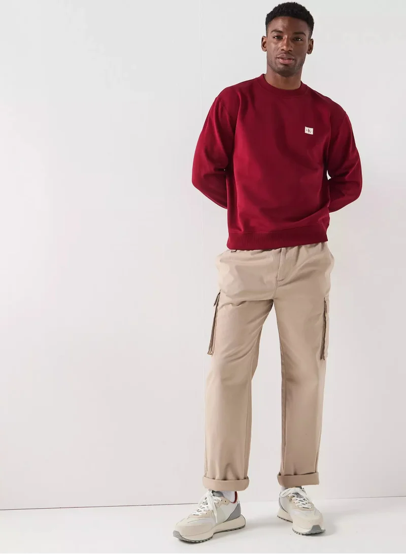 Calvin Klein Jeans  Straight Cotton Twill Cargo Trousers for Men | Best Price UAE