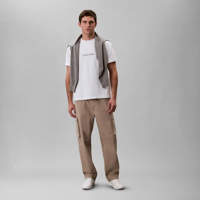 كالفن كلاين جينز Cotton Stretch Straight Fit Cargo Trousers