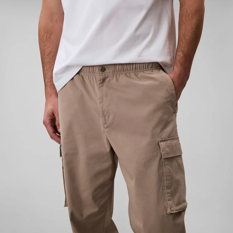 Calvin Klein Jeans Cotton Stretch Straight Fit Cargo Trousers