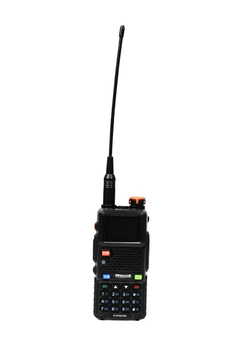 PROMAGE Promage Connect PC-WT910 PRO Dual Band (VHF/UHF) Analog Portable Two-Way Radio Walkie - Talkies , 50-55Hz, 1500mAh Battery, Compact Hand Held Transceiver, High Quality And Reliable | 1 - Pack  - Image 1