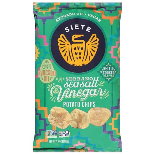 Siete Potato Chips Sea Salt Vinegar 5.5 OZ - Image 1