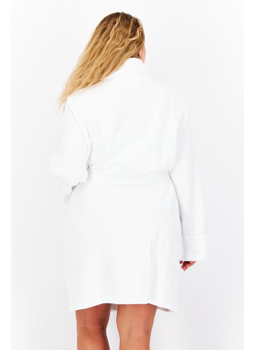 Women Textured Belted Robe, White - pzsku/Z4228D9EDAD3F621CA01FZ/45/_/1734876807/d3a3df10-3217-408e-876e-272013890f8f