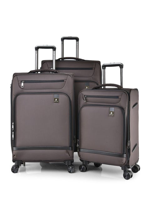 Magellan Unisex Luggage Soft Fabric Material Travel Trolley Bag 3Piece Sets 9257PVC