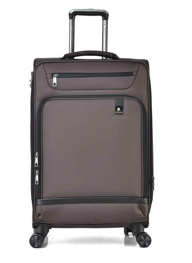 MAGELLAN - Magellan Unisex Luggage Soft Fabric Material Travel Trolley Bag 3Piece Sets 9257PVC - Image 1