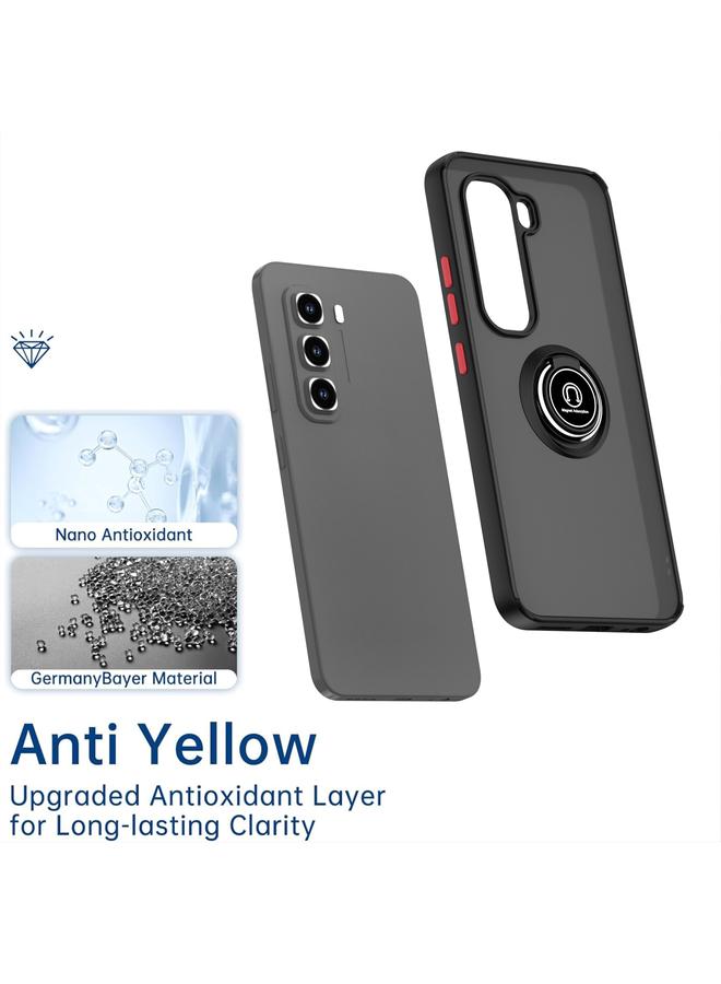 اس-توب جراب لهاتف Infinix Hot 50 Pro 4G Q Shadow 1 Series TPU + جراب هاتف PC مع حلقة - Image 4