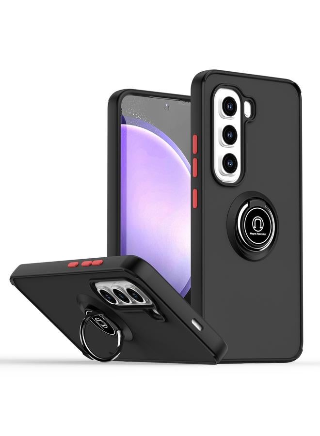 اس-توب جراب لهاتف Infinix Hot 50 Pro 4G Q Shadow 1 Series TPU + جراب هاتف PC مع حلقة - Image 1