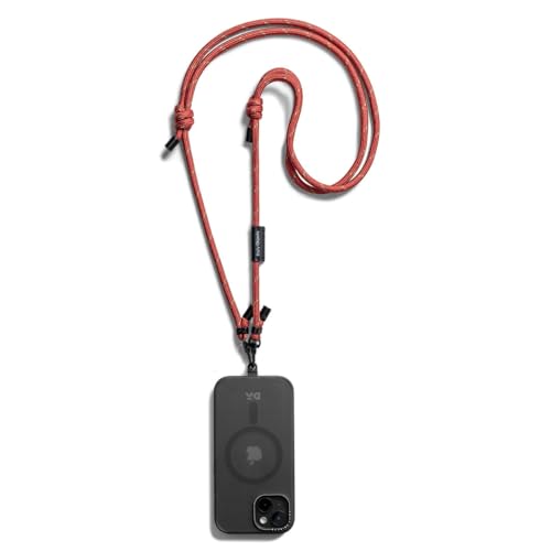 DailyObjects Red Crossbody Phone Lanyard - Cord | Phone Necklace Comfortable Around The Neck, Compatible with All Smartphones | Phone case is not included - Image 1