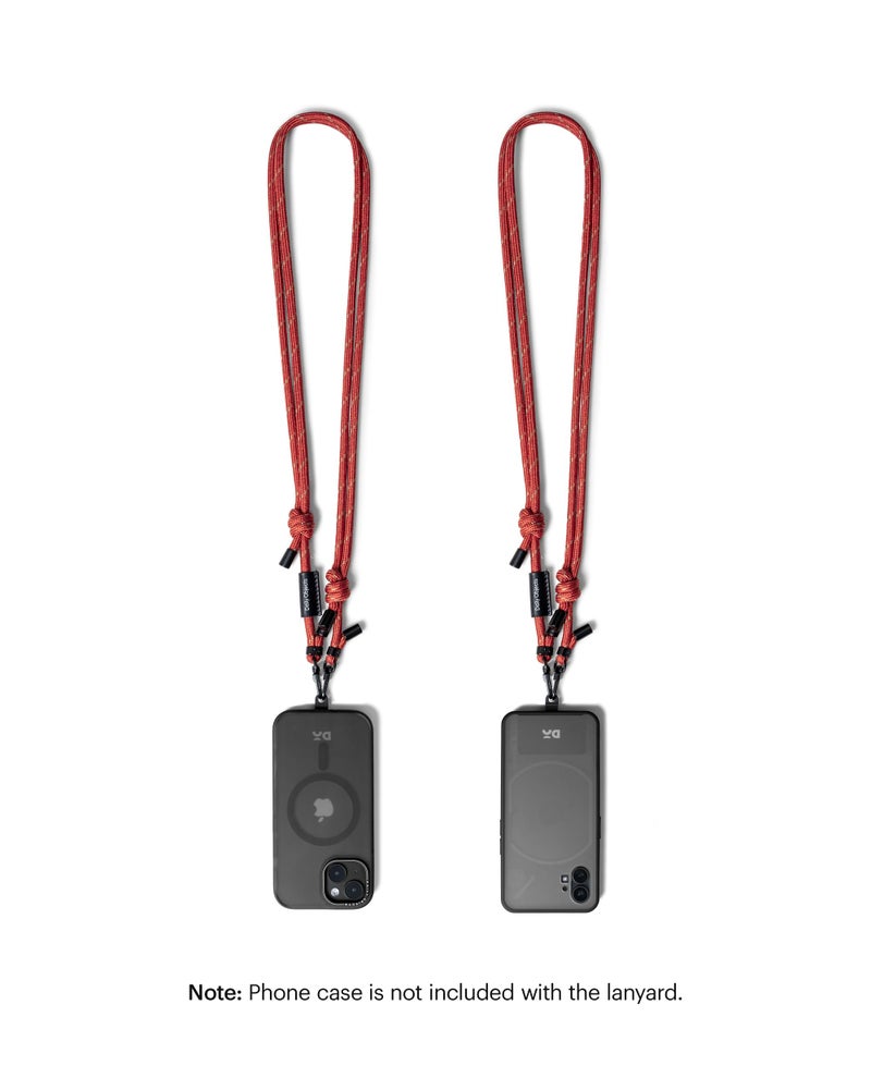 DailyObjects Red Crossbody Phone Lanyard - Cord | Phone Necklace Comfortable Around The Neck, Compatible with All Smartphones | Phone case is not included - Image 2