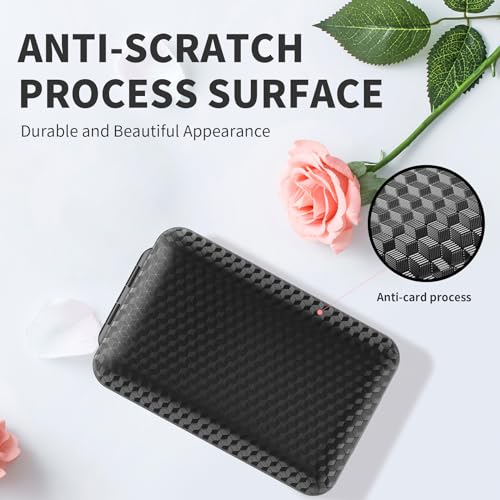 Restree Weekly Pill Organizer, Magnetic Moisture Proof Pill Case, Large Capacity Travel Pill Box with Inner Clear Lid for Vitamins, Supplements, and Daily Medications 8 Compartment (Black) - Image 4
