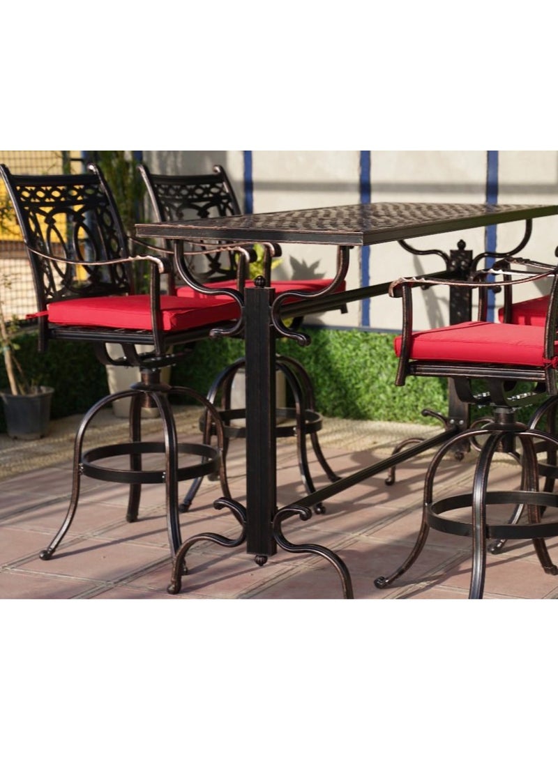Schondor Furniture Naples | 4 Seater | Dining Table | Outdoor Furniture | Made in Aluminum Cast  - Image 3