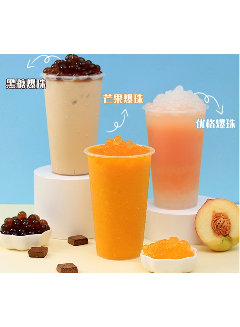 بوبينغ بوبا، نكهة فاكهة العاطفة 1.25 كجم + نكهة الفراولة 1.25 كجم، مشروبات وحلويات، مواد خام خاصة بمتجر شاي بوبا بالحليب - Image 2