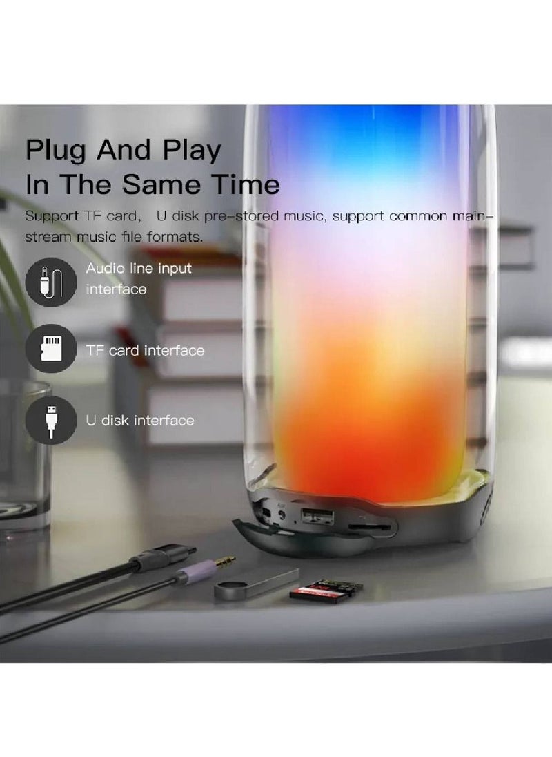 GENNEXT - RGB Bluetooth Speaker Portable Bass Hi-Fi Stereo USB Rechargeable Computer Speaker Mini Sound Subwoofer. - Image 1