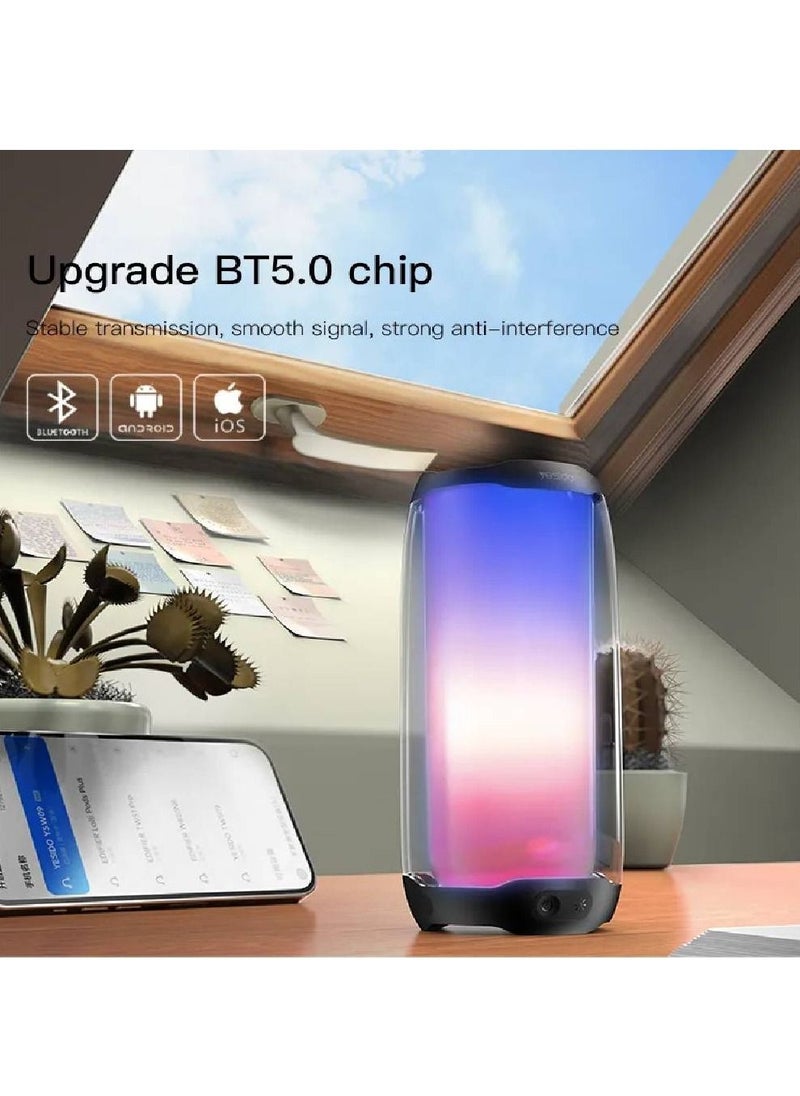 GENNEXT - RGB Bluetooth Speaker Portable Bass Hi-Fi Stereo USB Rechargeable Computer Speaker Mini Sound Subwoofer. - Image 1
