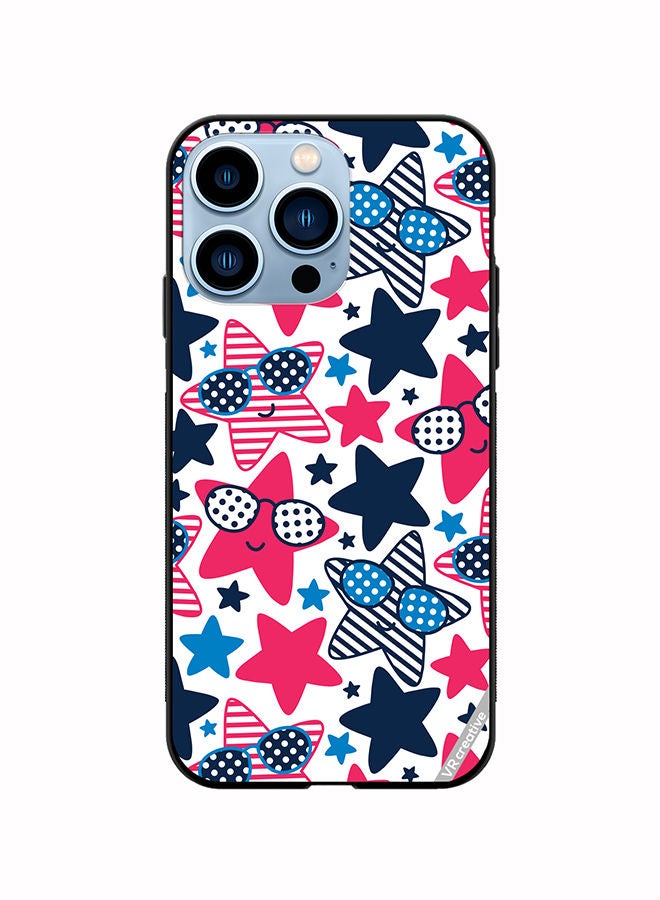 VR CREATIVE Protective Case Cover For Apple iPhone 14 Pro Max Star Pattern Vector Design Multicolour - Image 1