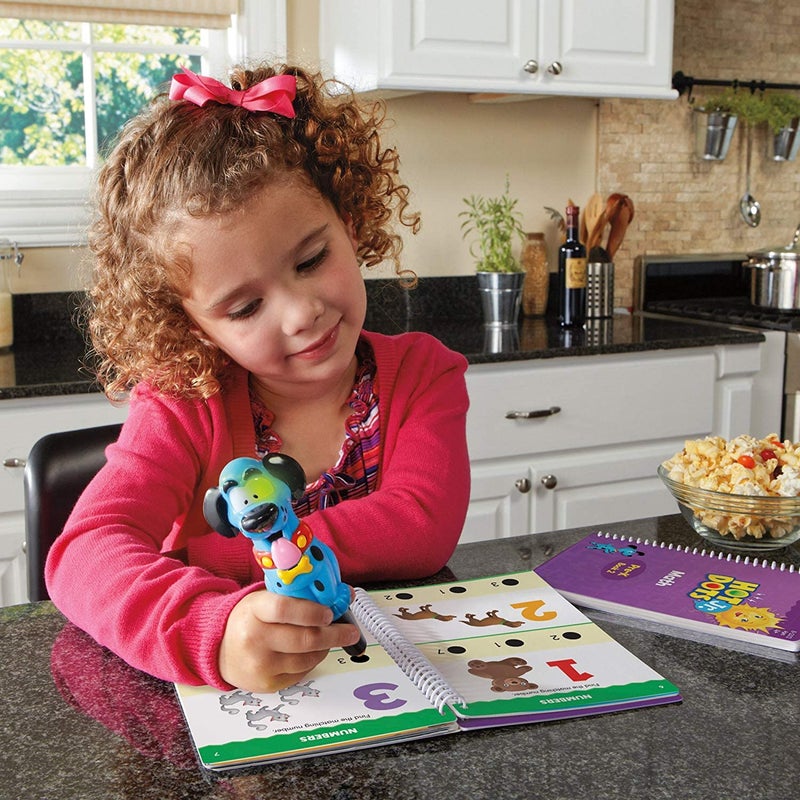 Educational Insights Hot Dots Jr. Let's Master Pre-K Math Set, Homeschool & School Math Workbooks, 2 Books & Interactive Pen, 100 Math Lessons, Ages 4+ - Image 2