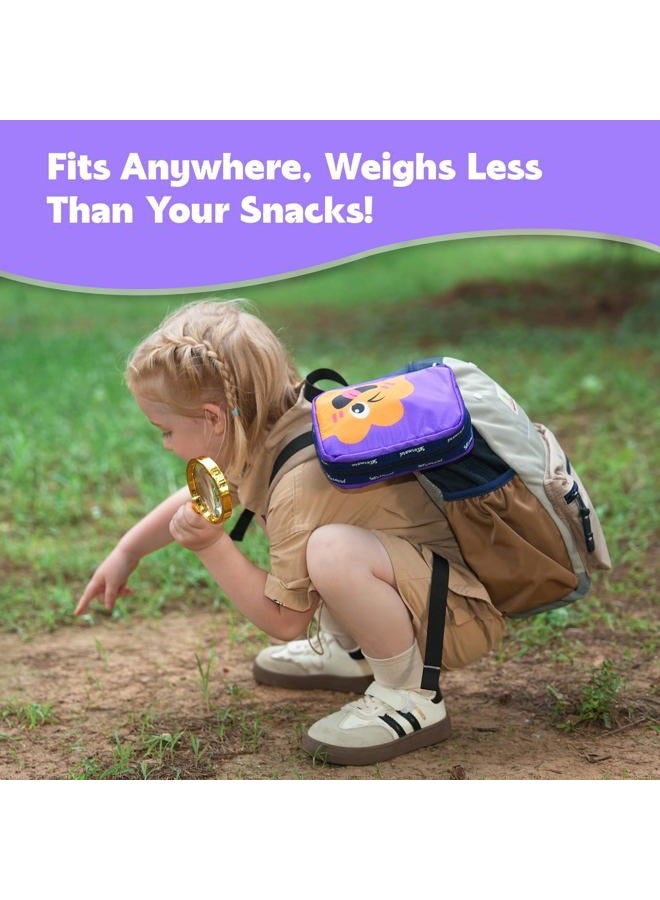 Stbernard Small First Aid Kit for Kids and Adults, Medical Kit with Digital Thermometer for Home, Travel, Hiking, Backpack, 6.3x4.33x1.97in, Purple - Image 5