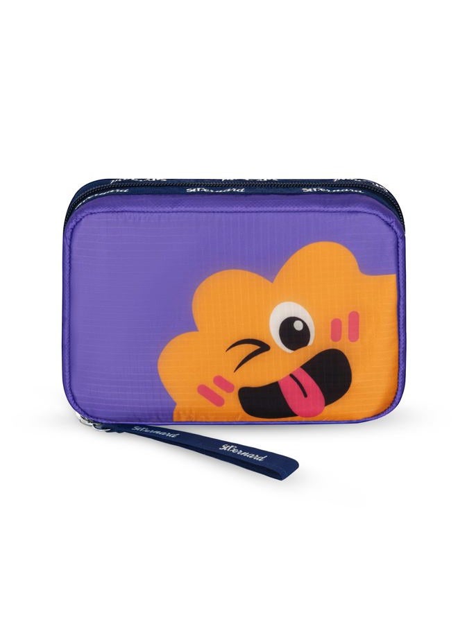 Stbernard Small First Aid Kit for Kids and Adults, Medical Kit with Digital Thermometer for Home, Travel, Hiking, Backpack, 6.3x4.33x1.97in, Purple - Image 1